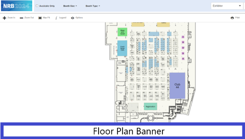 Picture of Exhibit Hall Floor Plan Banner 