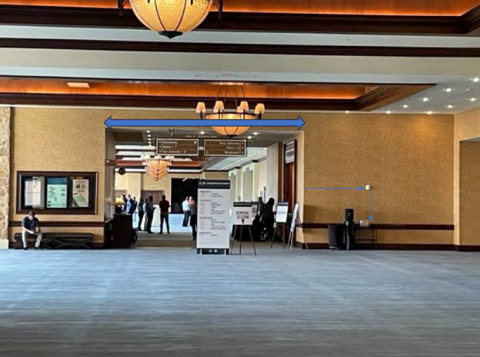 Picture of Texas Ballroom Entrance Way Wall Cling